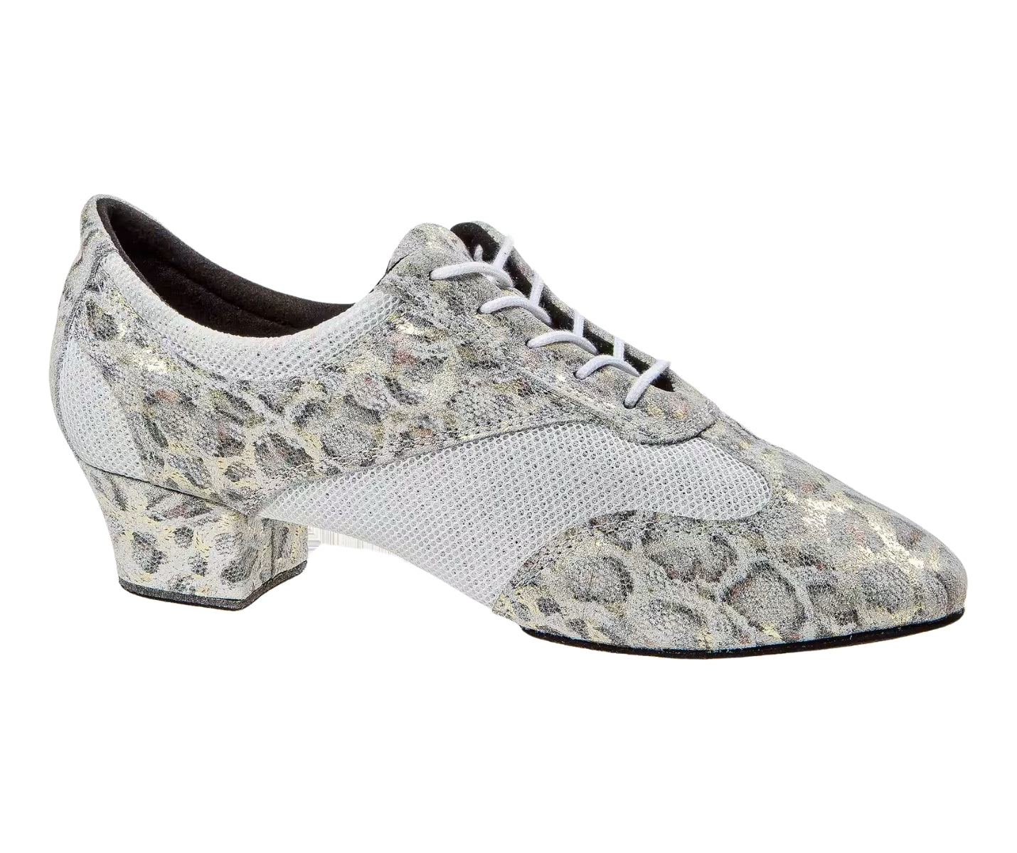 188 Scarpe da ballo in beige oro leopardo