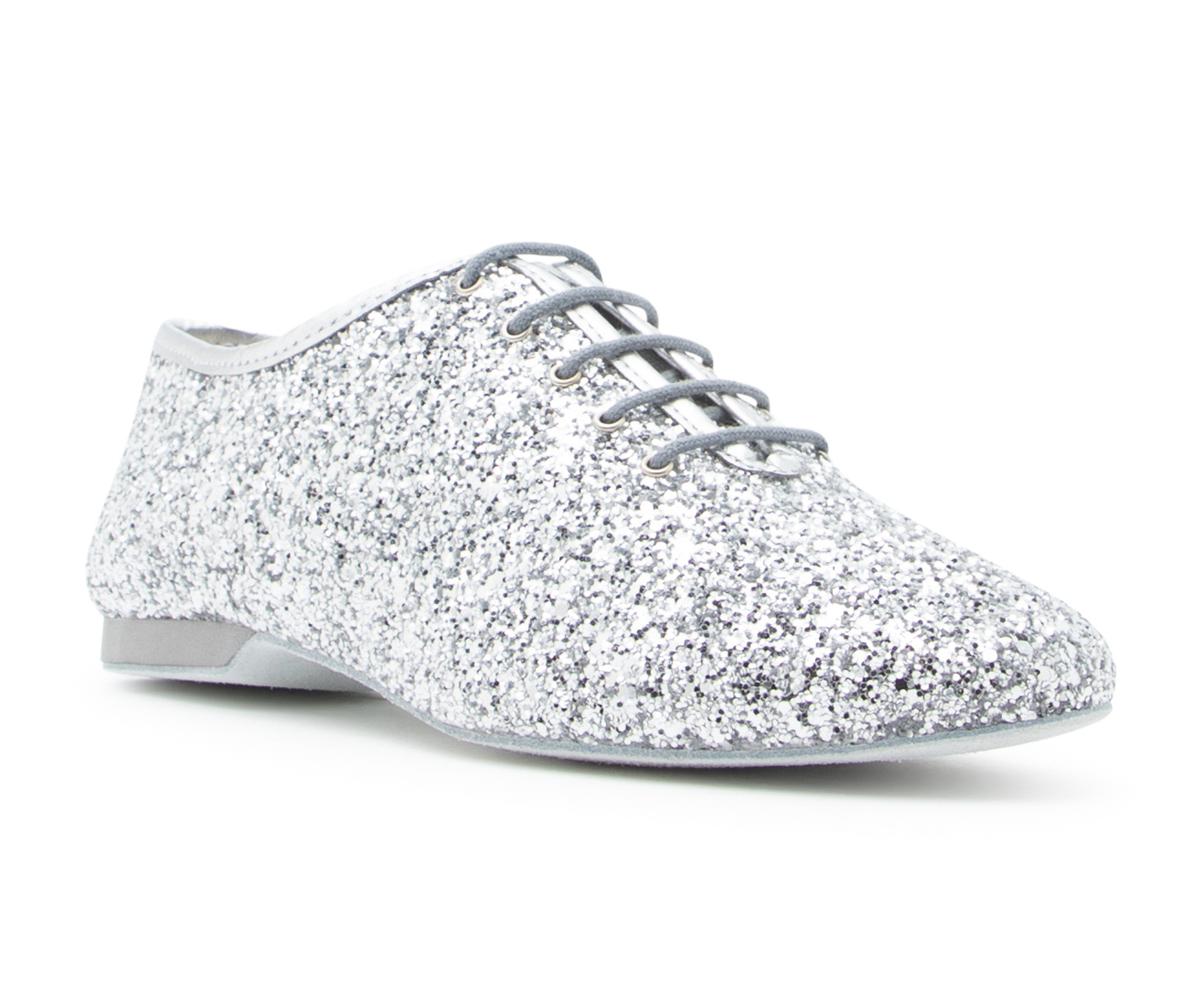 Flow - silver flat glitter dance shoes | by Dancing Queens Flow - silver flat glitter dance shoes | by Dancing Queens