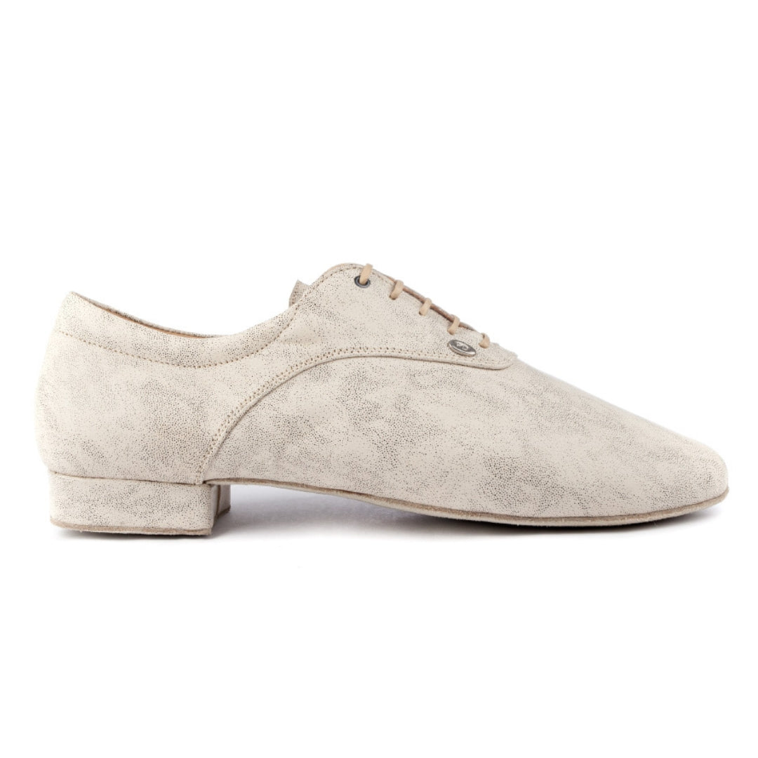 Portdance PD Pedro in Beige Numb Lederschuhe mit niedrigem Absatz, Schnürsenkeln und weichem Wildleder für ultimativen Komfort.