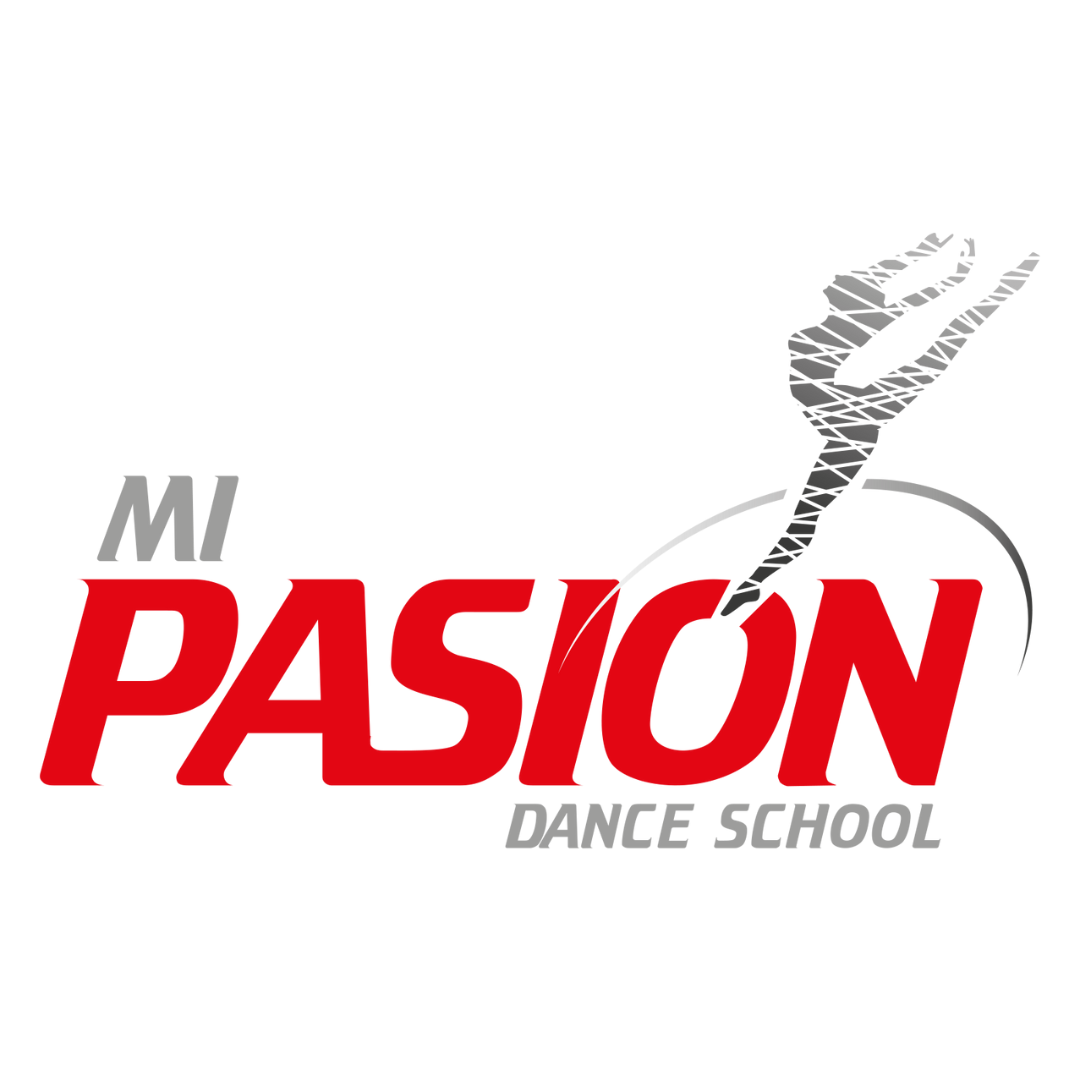 Logo der Tanzschule Mi Pasión von Tanzkurse mit einer stilisierten Tänzerin, die den Geist der Salsa-Tanzschule verkörpert.
