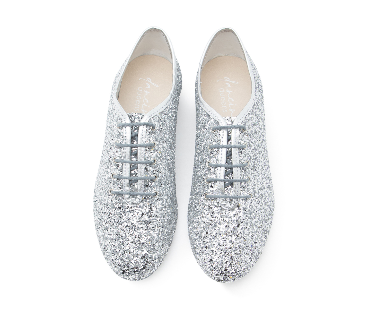 Flow - silver flat glitter dance shoes | by Dancing Queens Flow - silver flat glitter dance shoes | by Dancing Queens