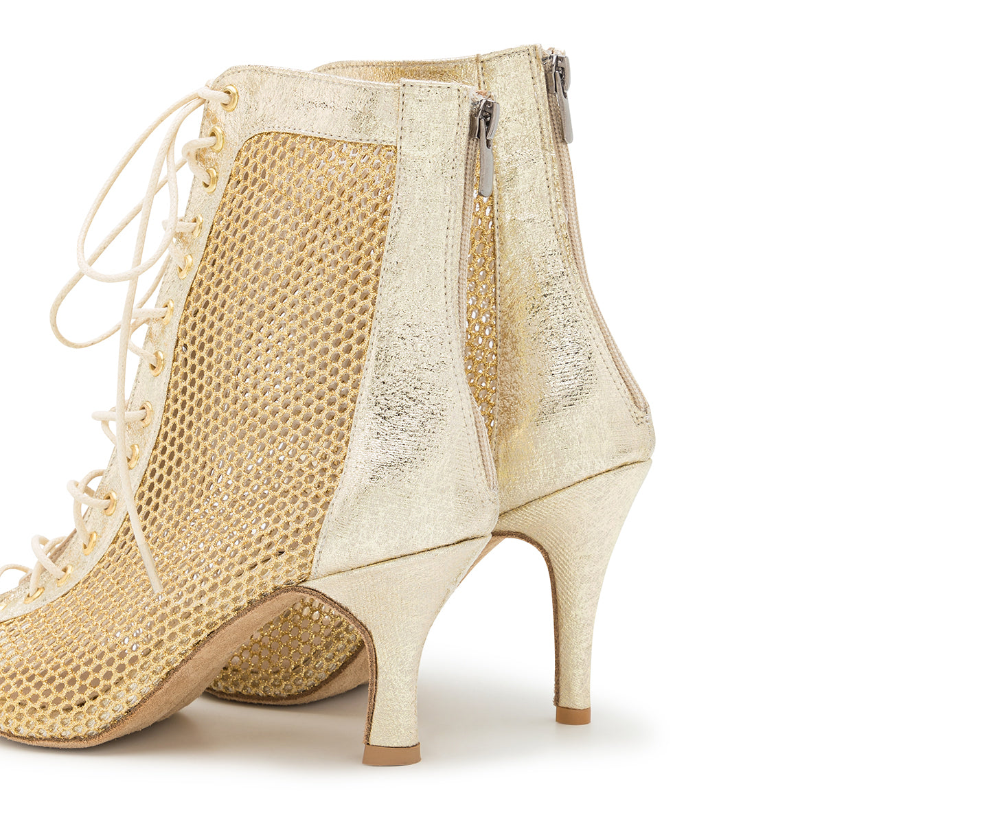 Scarpe da ballo di Halley Heels in oro glitter