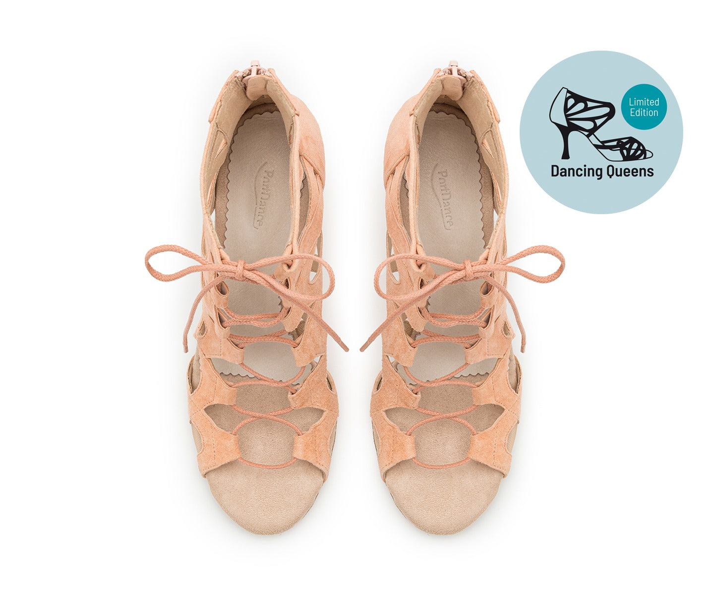 PD804 NET DANCE SCARPE IN CORAL NOBUCK - EDIZIONE LIMITATA