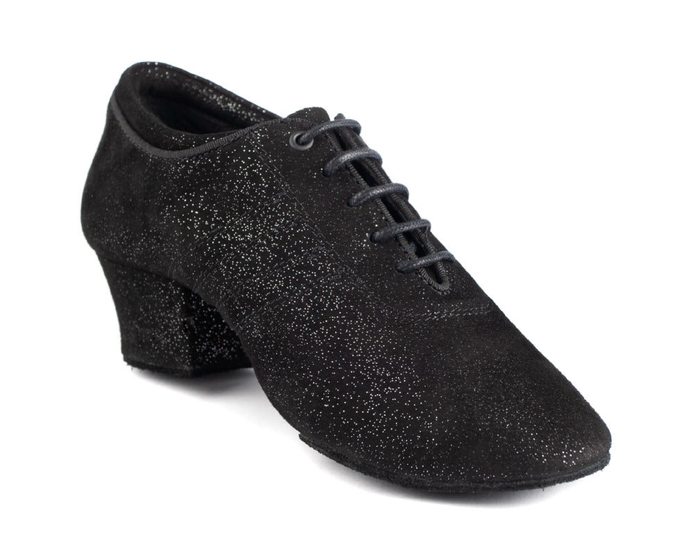PD008 Premium dance shoes in Black Nubuck Glam
