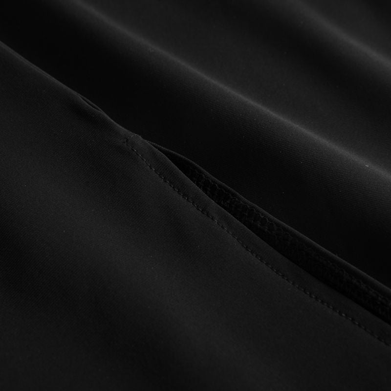 Ru5749 Camisa de hombre elástica en negro