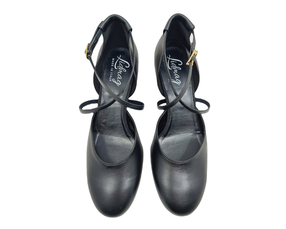511/442 zapatos de baile en cuero negro