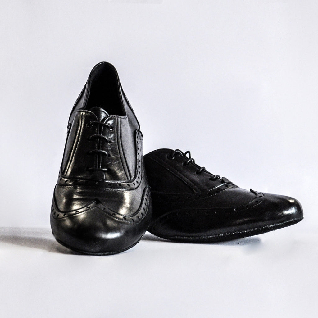 Black Dance Shoes for Men (modelo 492 Pelle Nero)