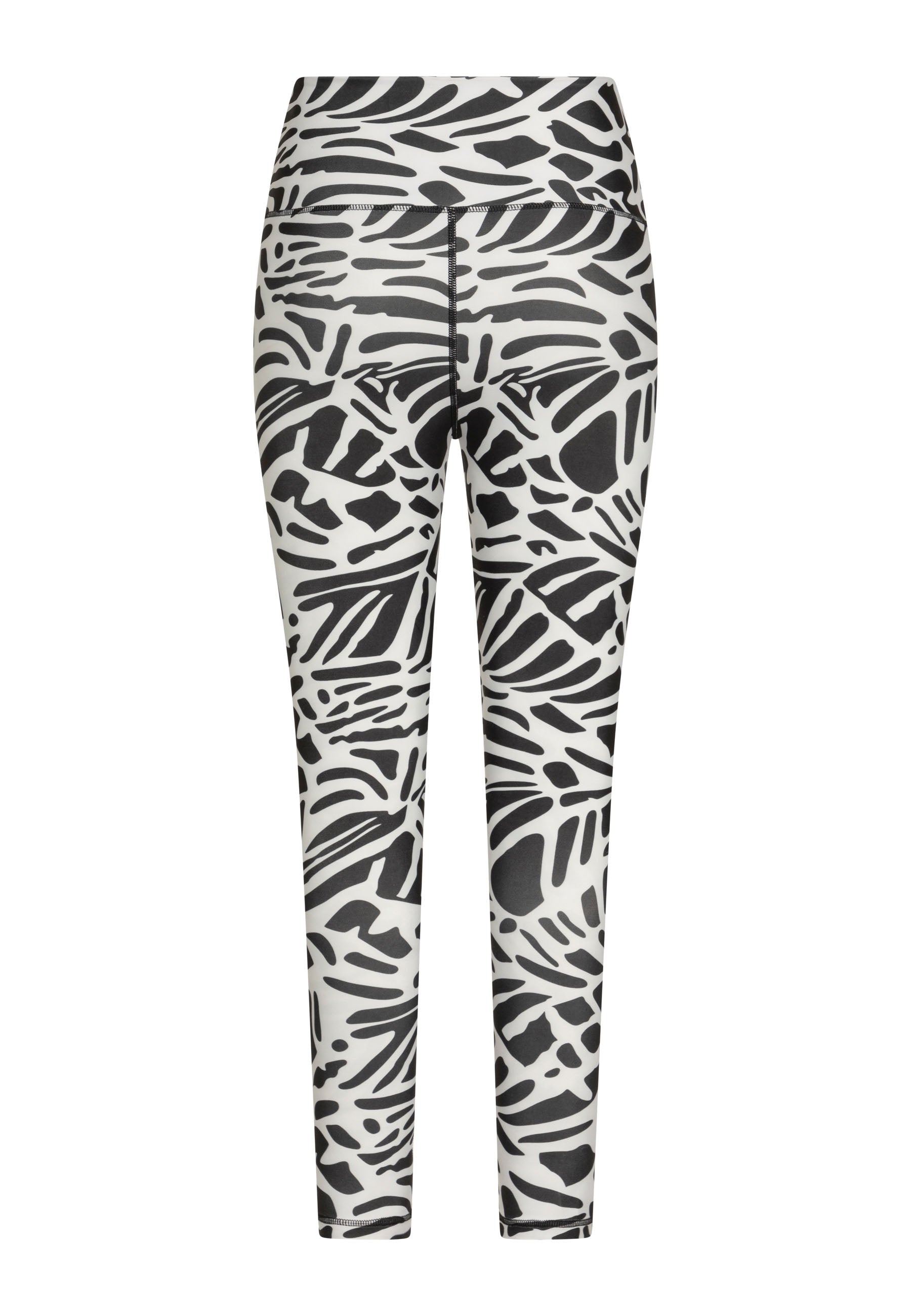 Lisminas 906 Leggings mit extra hoher Taille in Schwarz und Weiß auf schlichtem Hintergrund.