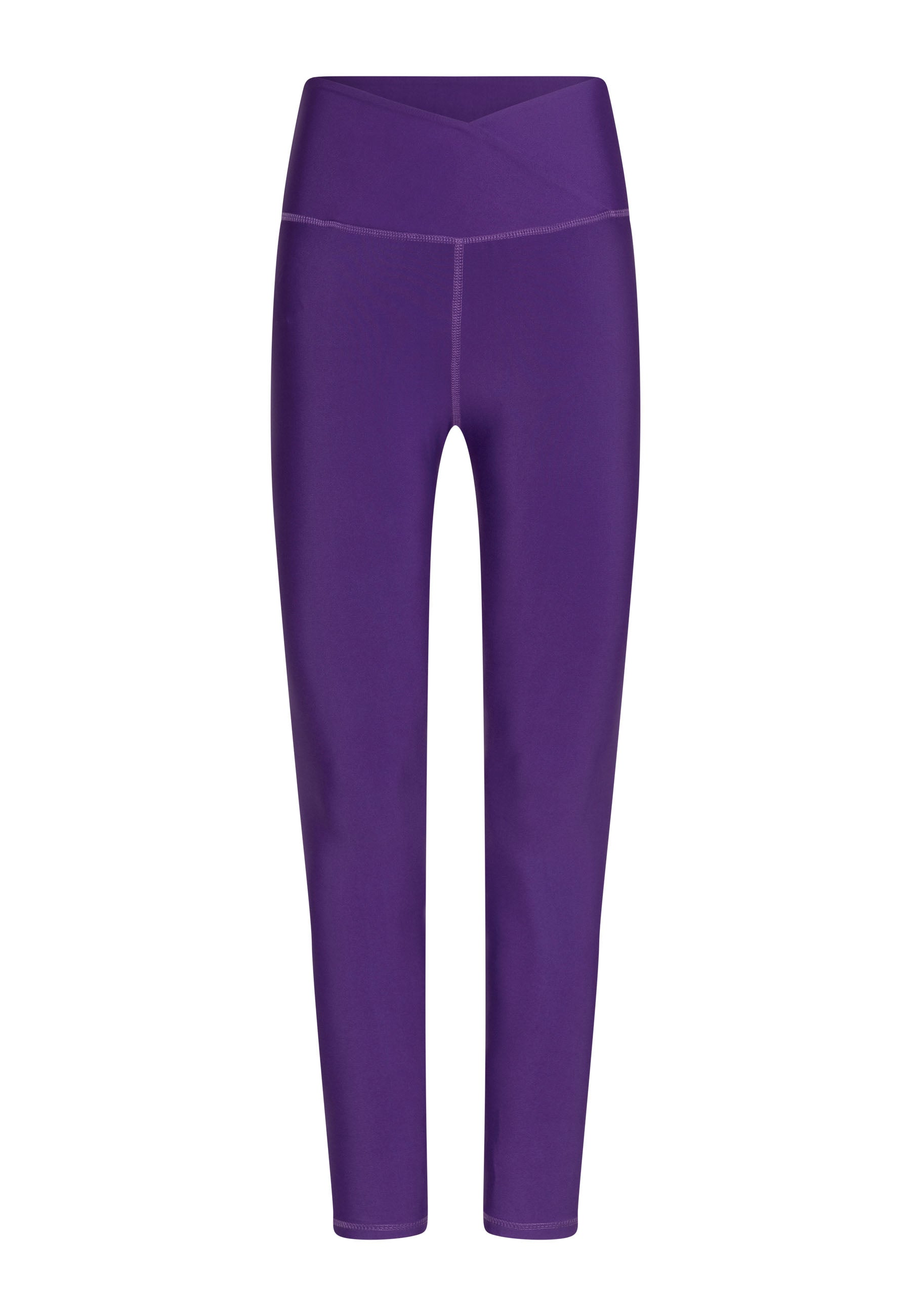 Lismina 1042 Extra High Waist Leggings in Violett vor weißem Hintergrund.