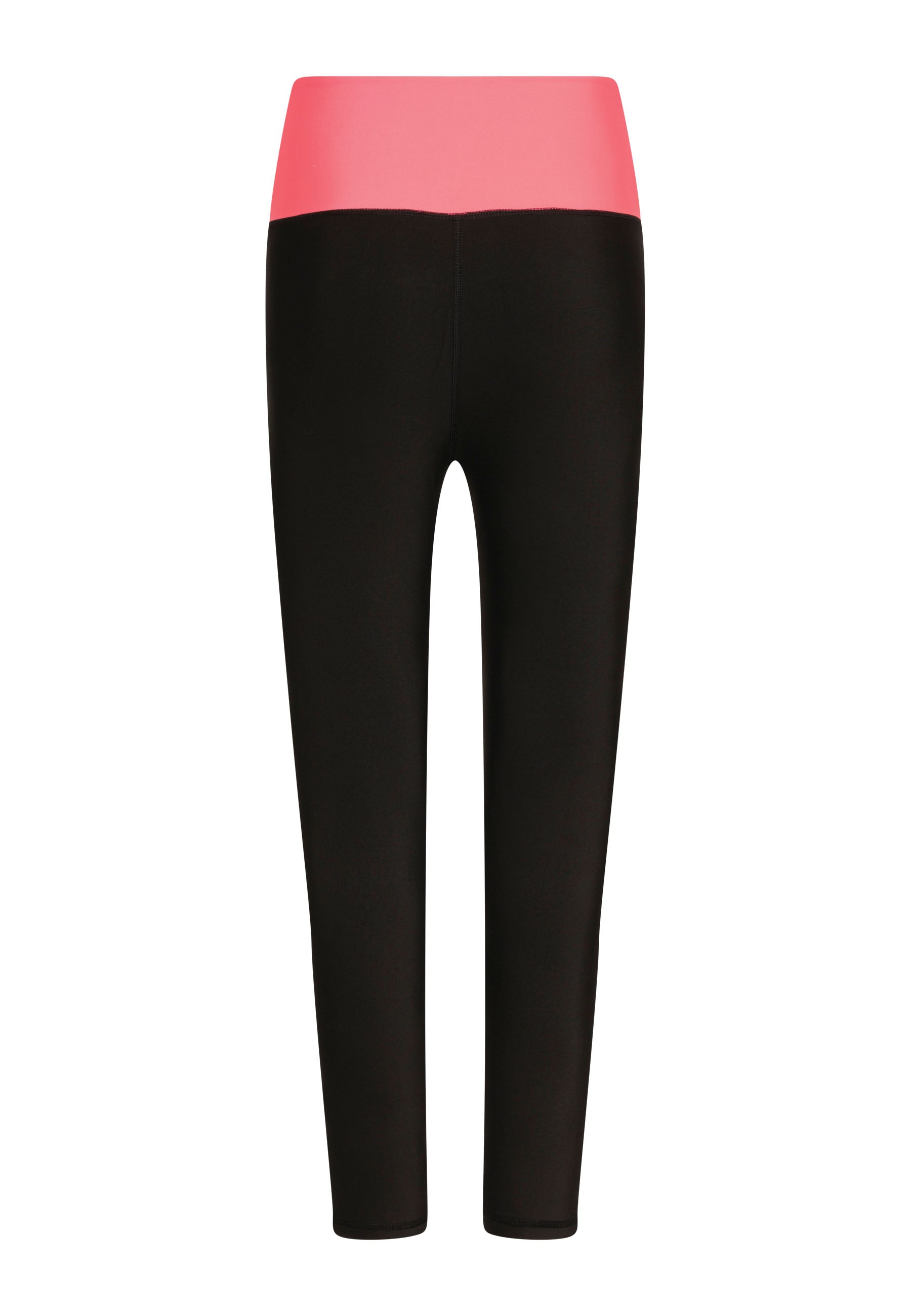 Lisminas 1043 Extra High Waist Leggings in Schwarz und Pink, ideal für Sportbekleidung, auf weißem Hintergrund.