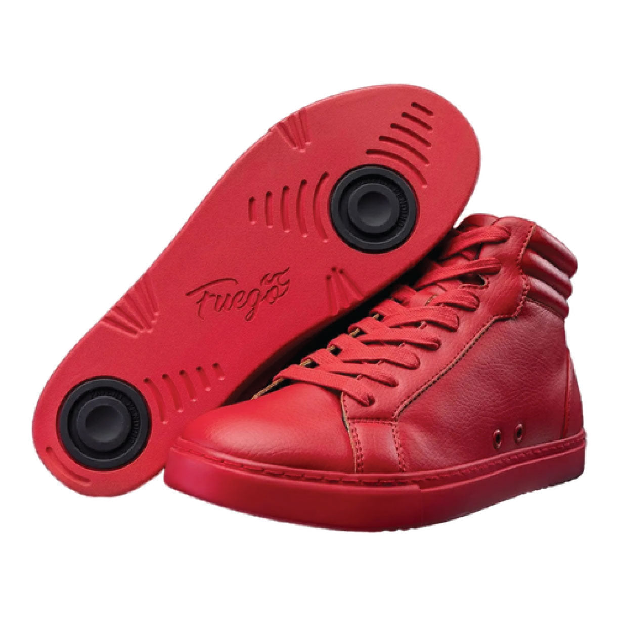 Sneaker da danza altissima fuego in rosso
