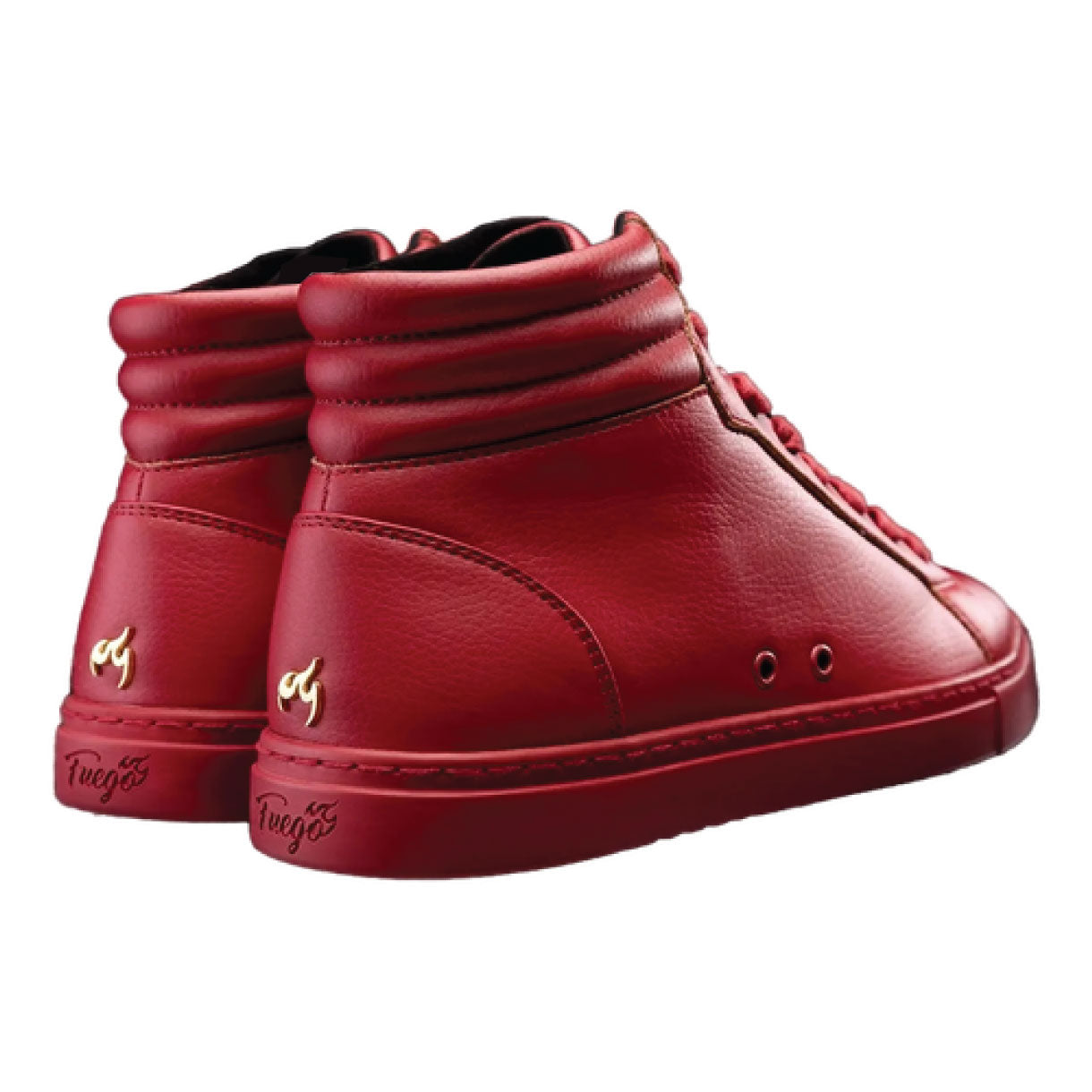 Fuego high-top dance sneakers in red