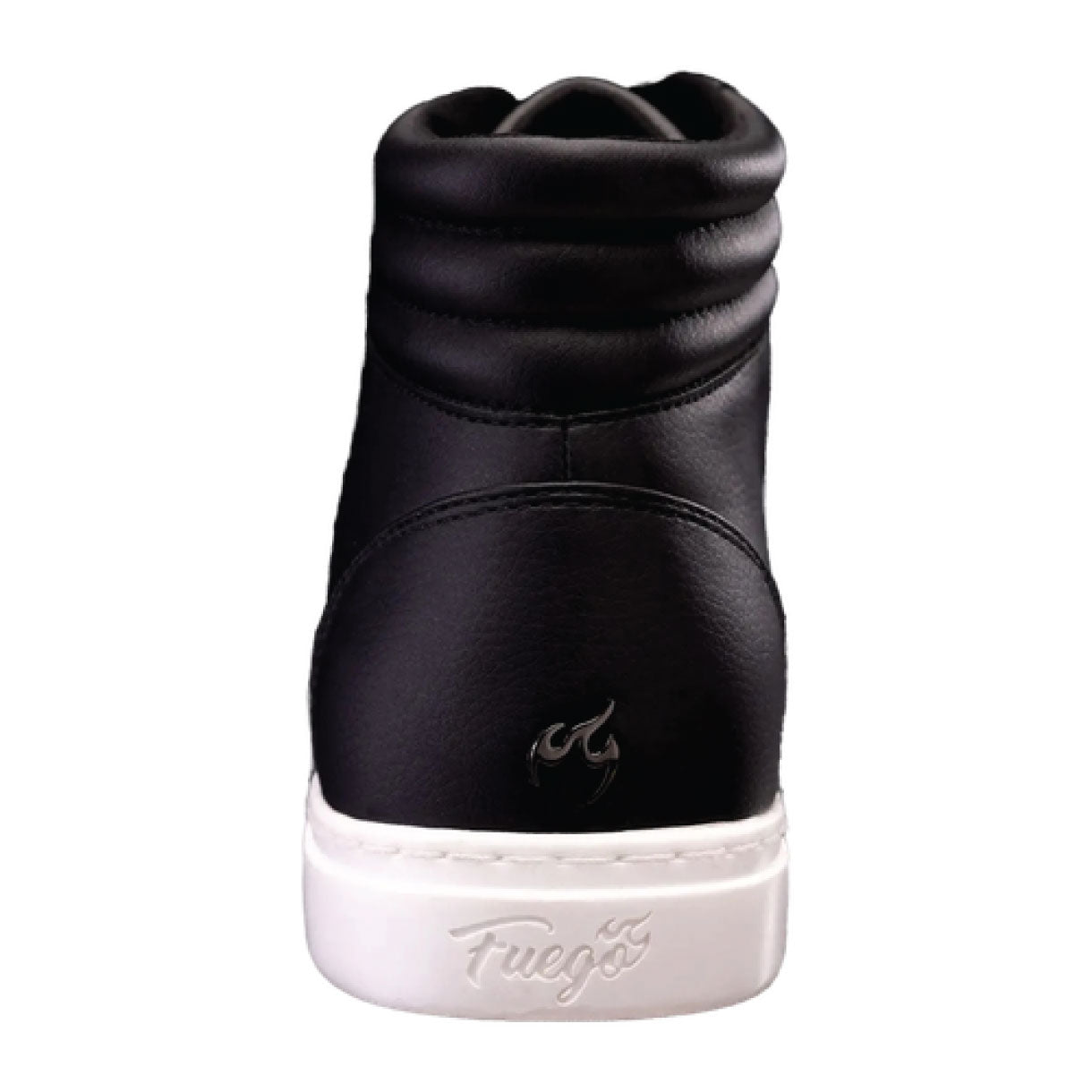 Fuego high top dance sneakers in black and white