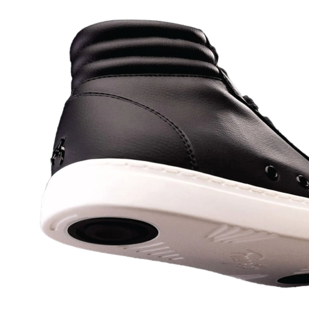 Fuego high top dance sneakers in black/white