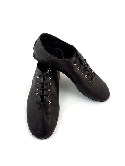 Zapatos de baile de jazz en cuero negro