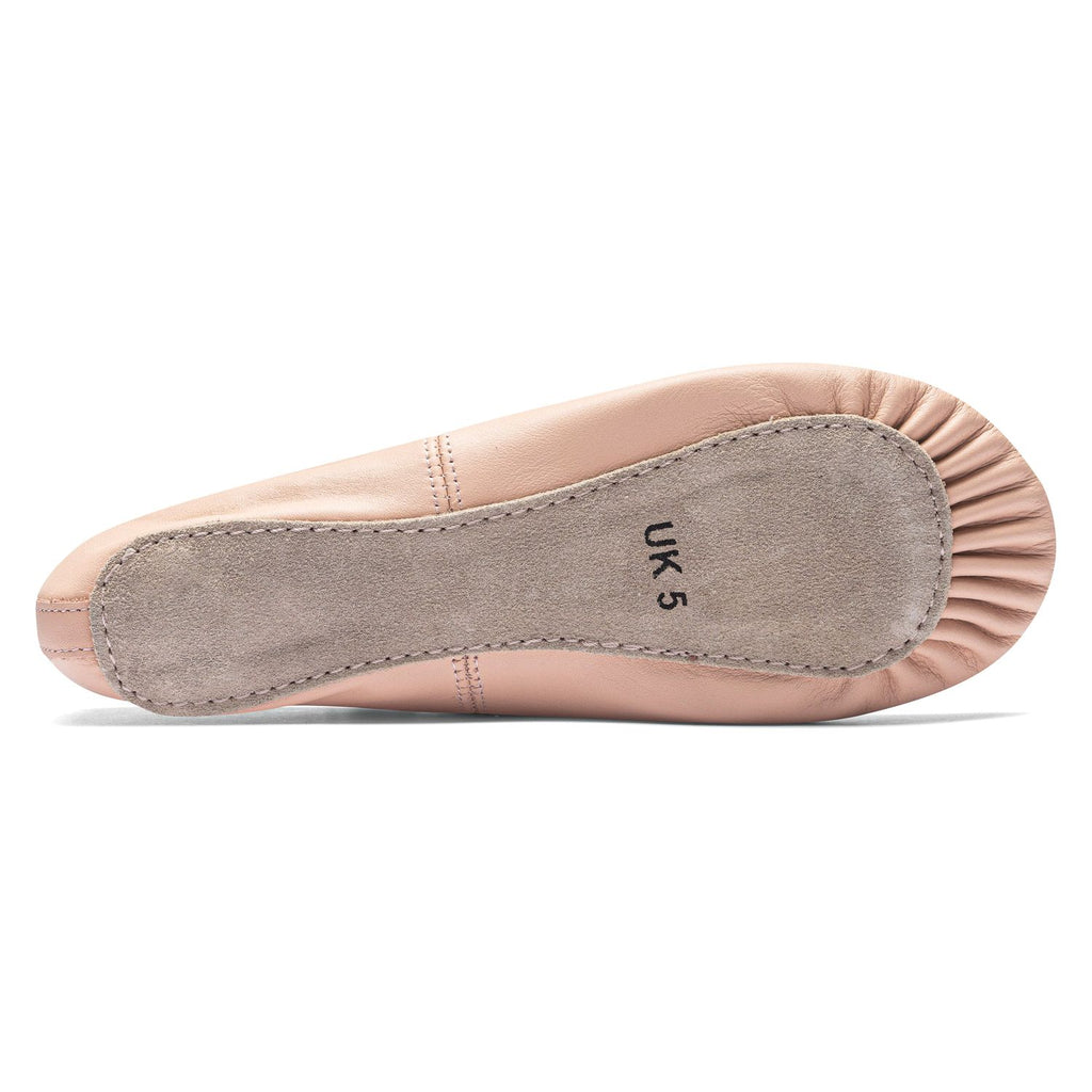 1001 pink leather ballet slippers