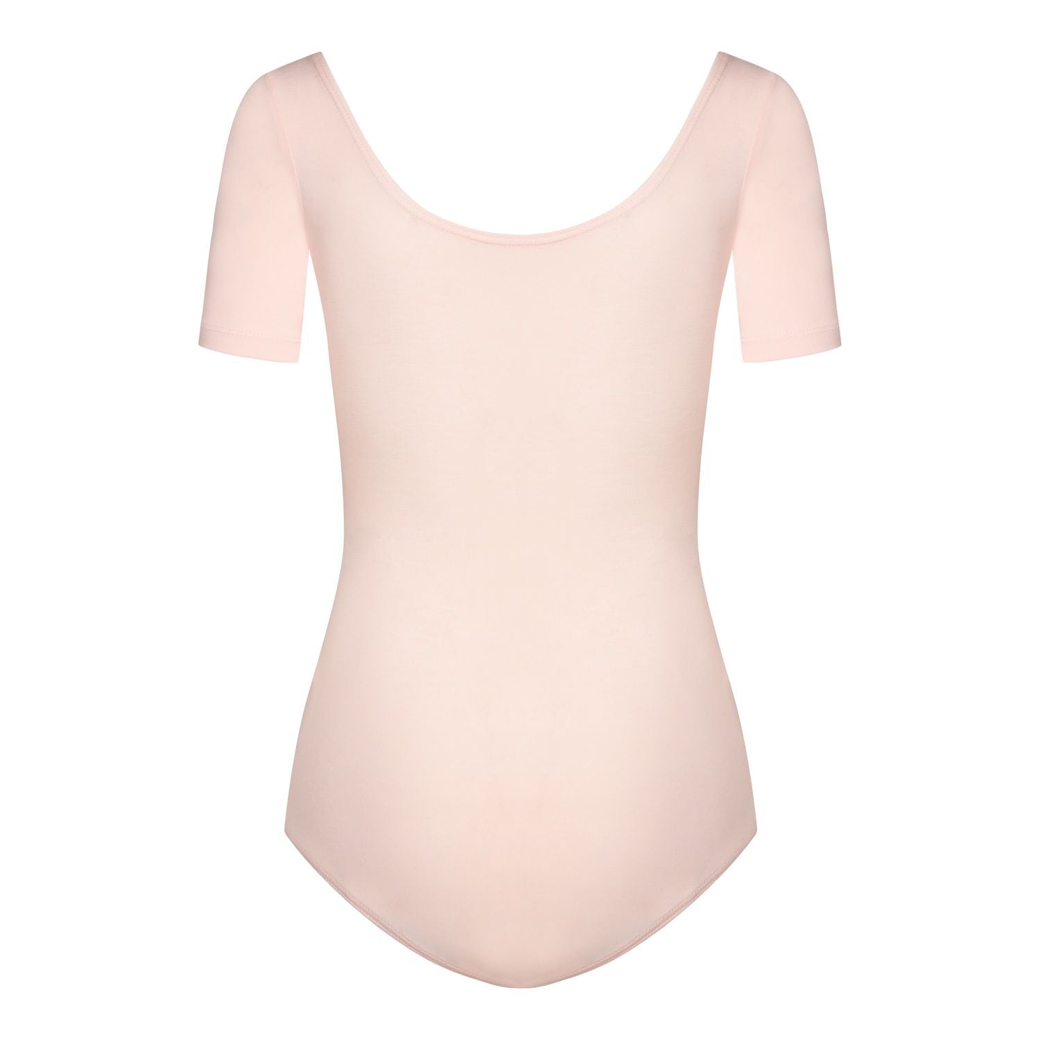 Der Rumpf R3100 Kurzarm-Body in Pink verfügt über einen U-Ausschnitt und ein angenehmes Tragegefühl auf weißem Hintergrund.