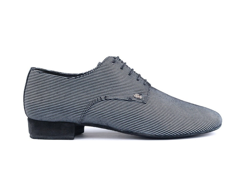 PD018 FASHION chaussures de danse en noir/blanc avec semelle en daim