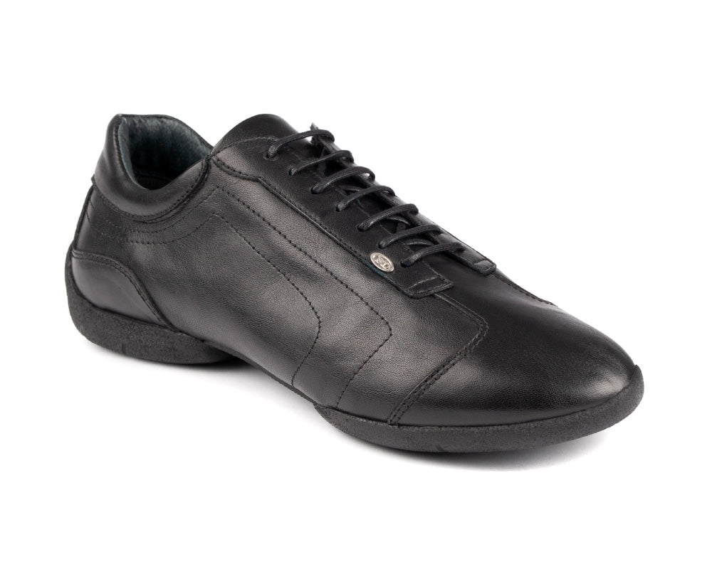 Zapatilla de baile PD035 en zapatillas de deporte de cuero negro