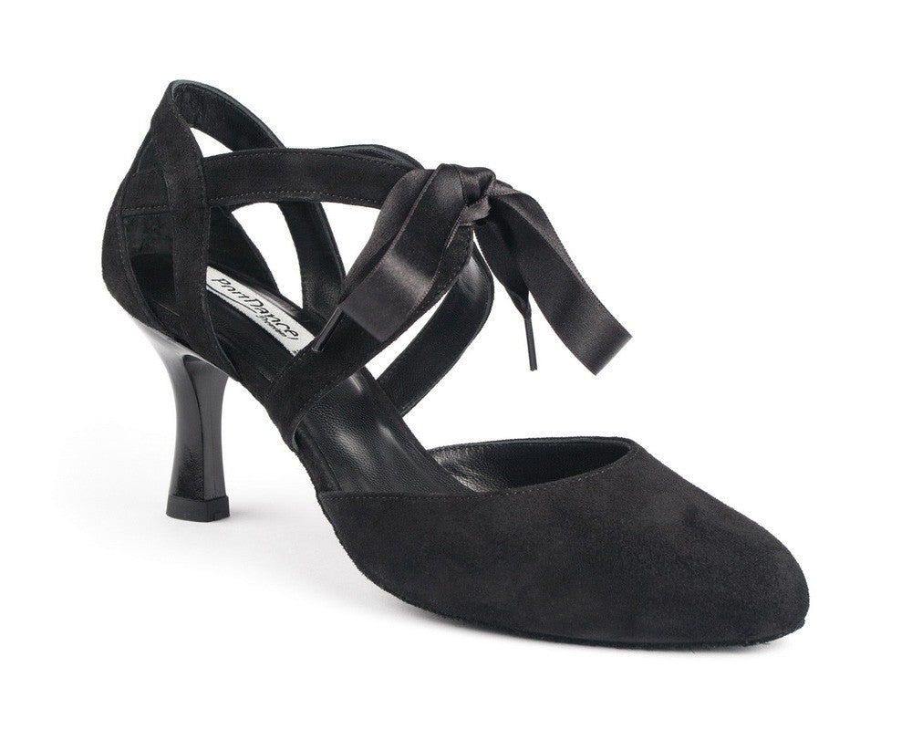 PD125 PREMIUM dance shoes in Black Nobuck Leather